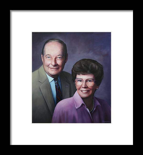 Portrait Framed Print featuring the painting Portrait for Cathy Crissman by Richard Barone