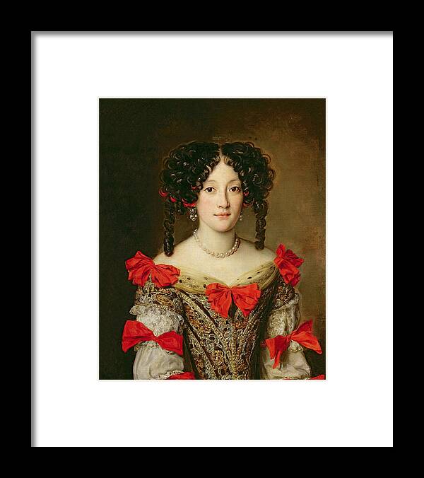 Femme Framed Print featuring the painting Portrait of a Woman by Jacob Ferdinand Voet