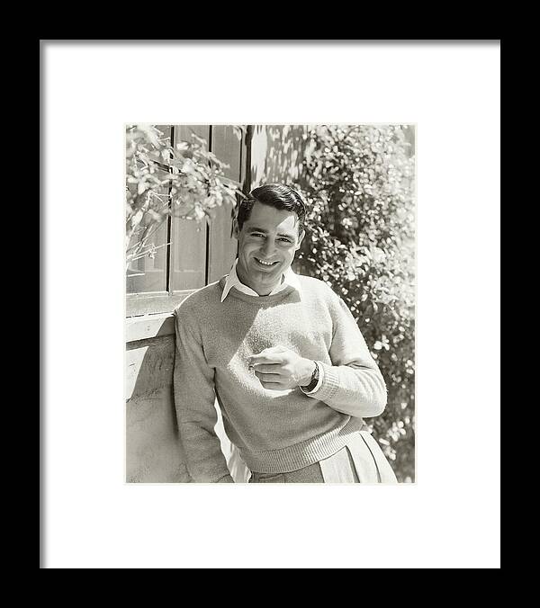 Actor Framed Print featuring the photograph Portrait Of Actor Cary Grant by George Hoyningen-Huene