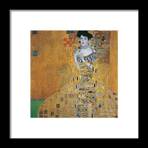 Female Framed Print featuring the painting Portrait of Adele Bloch-Bauer I by Gustav Klimt