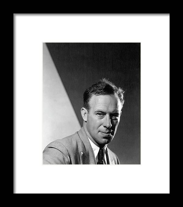 One Person Framed Print featuring the photograph Portrait Of Aviator Frank Hawks by Edward Steichen