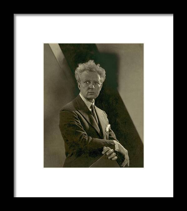 Portrait Of Conductor Leopold Stokowski Framed Print