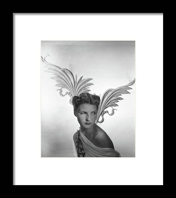 One Person Framed Print featuring the photograph Portrait Of Cynthia Boissevain by Horst P. Horst