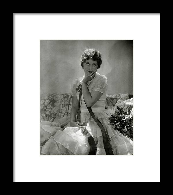 Actress Framed Print featuring the photograph Portrait Of Fay Wray by Edward Steichen
