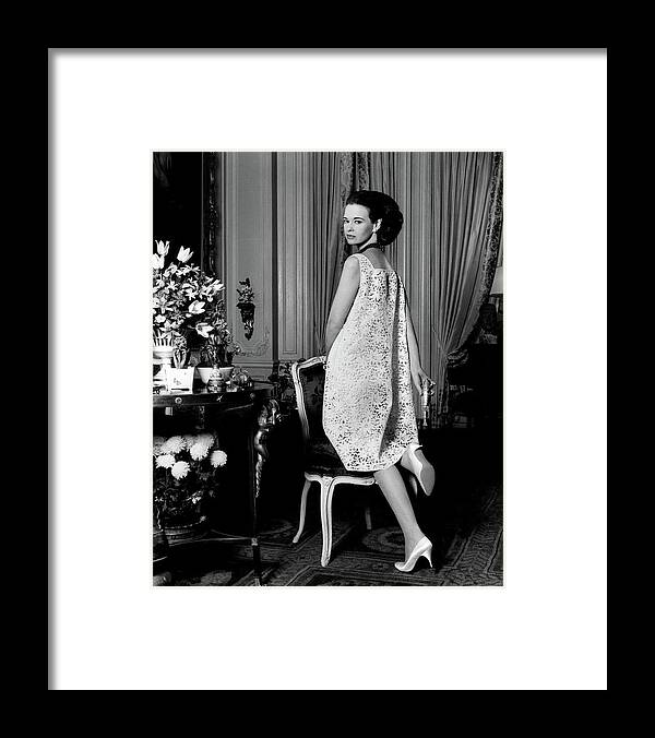 Fashion Framed Print featuring the photograph Portrait Of Gloria Vanderbilt by Horst P. Horst