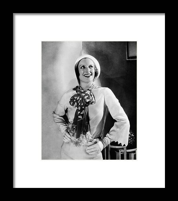 Actress Framed Print featuring the photograph Portrait Of Joan Crawford by Cecil Beaton
