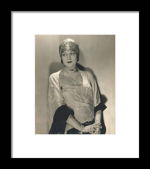 Actress Framed Print featuring the photograph Portrait Of Lenore Ulric by Edward Steichen