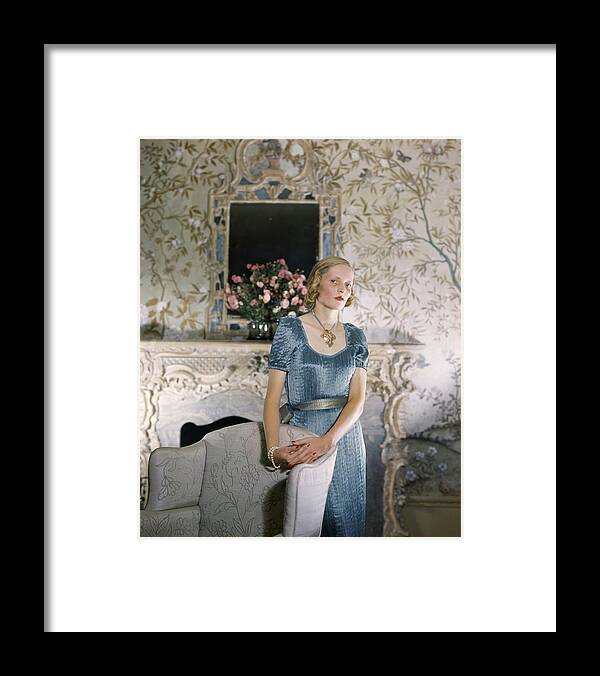Chinoiserie Framed Print featuring the photograph Portrait Of Mrs. George H. Bostwick by Horst P. Horst