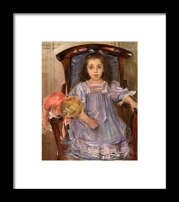 Lovis Corinth Framed Print featuring the painting Portrait of Sophie Cassirer by Lovis Corinth