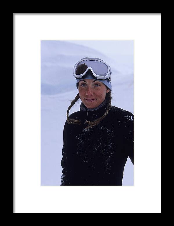 Alaska Framed Print featuring the photograph Portrait Of Woman Skier by Andrew McGarry