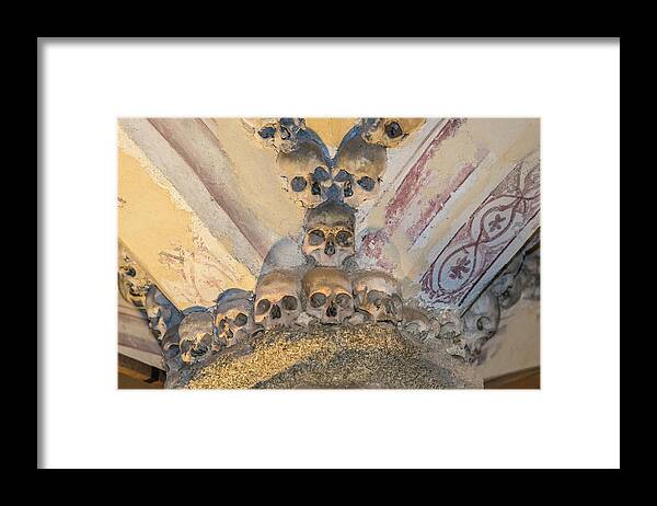Bone Framed Print featuring the photograph Portugal, Evora, St by Jim Engelbrecht