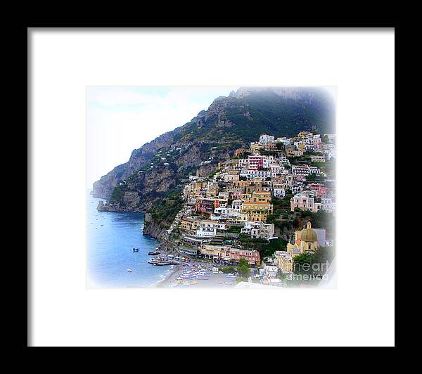 Italy Framed Print featuring the photograph Positano Italy by Patrick Witz