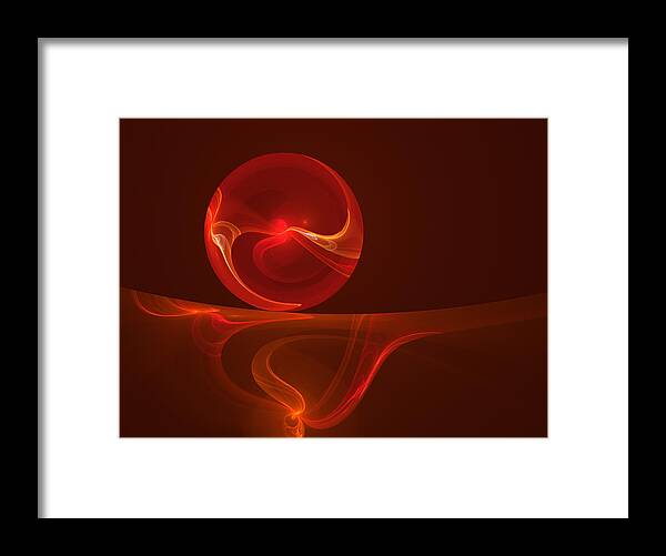 Abstract Framed Print featuring the digital art Positive Energy by Gabiw Art