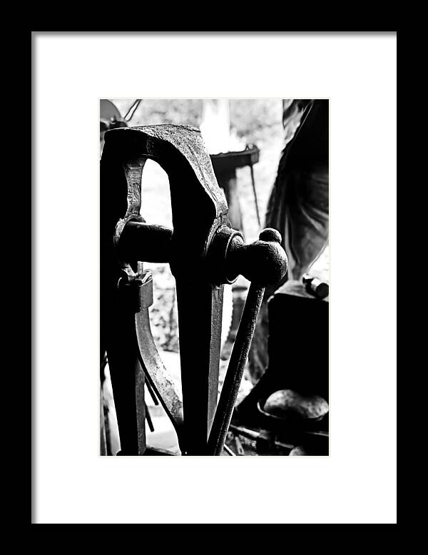 Blacksmithing Framed Print featuring the photograph Post Vice by Daniel Reed