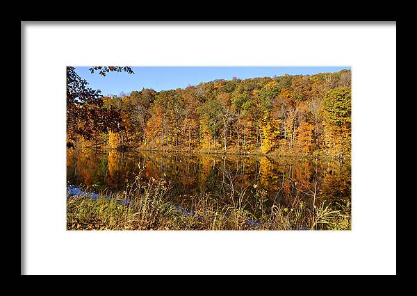 Pounds Hollow Lake Framed Print featuring the photograph Pounds Hollow Lake by Sandy Keeton