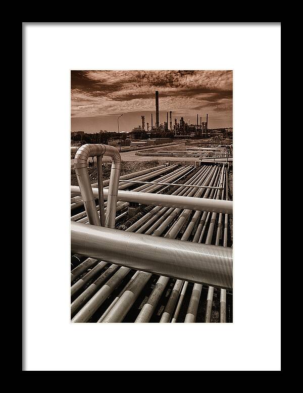 Fuel Framed Print featuring the photograph Power Industry Oil And Gas by Christian Lagereek