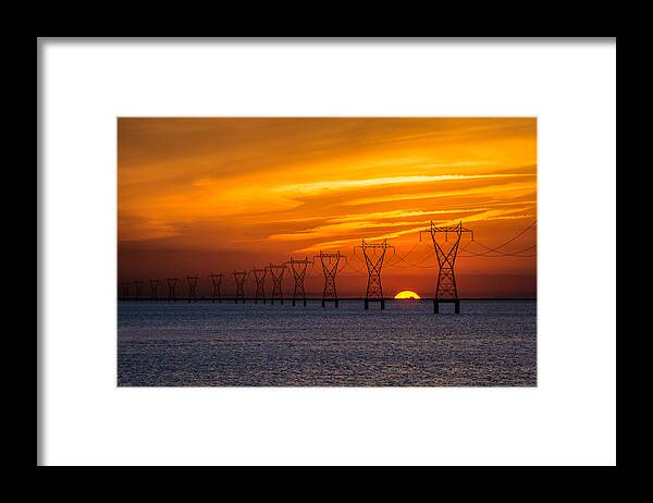 Sun Framed Print featuring the photograph Power Outage by Brad Monnerjahn