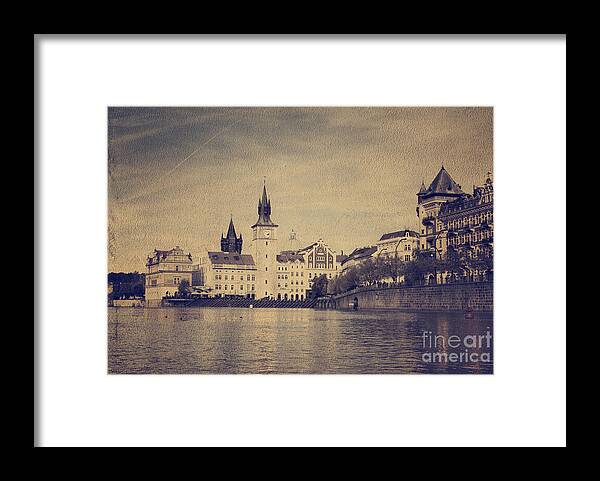 Vintage Framed Print featuring the photograph Prague by Jelena Jovanovic