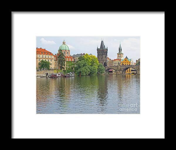 Prague Framed Print featuring the photograph Prague Reflected by Ann Horn