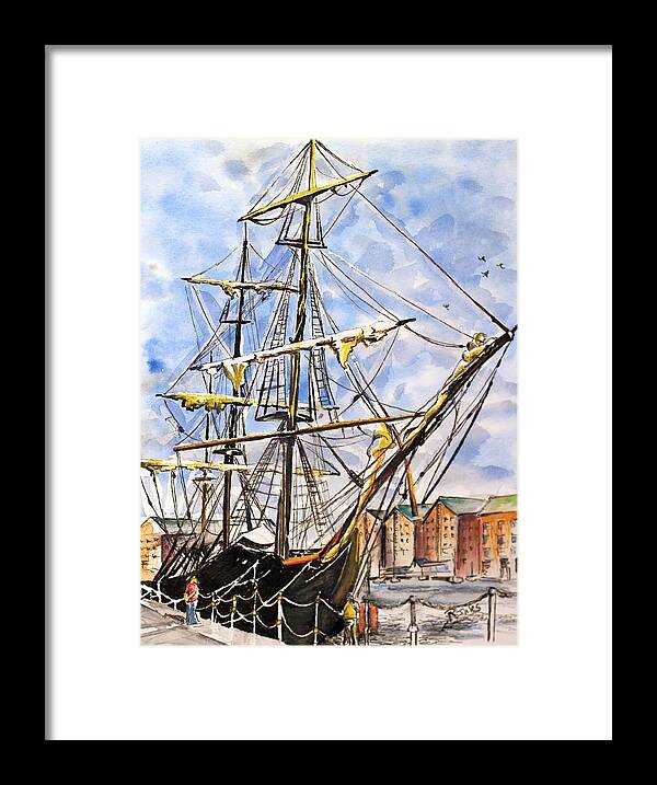 Boat Framed Print featuring the painting Precious Riggings by Richard Jules