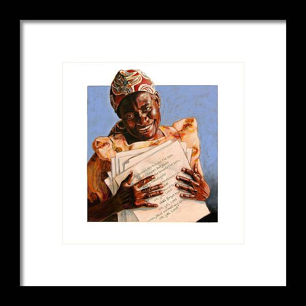 African American Framed Print featuring the painting Precious Songs by John Lautermilch