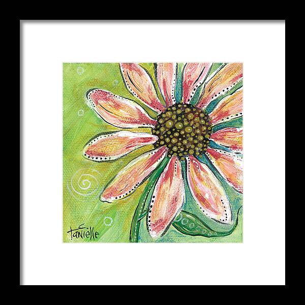 Floral Framed Print featuring the painting Pretty in Pink by Tanielle Childers