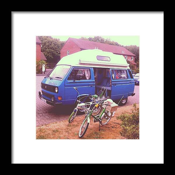 Old Framed Print featuring the photograph Pretty Much Ready! #vw #vwcamper #t25 by Ash Hughes
