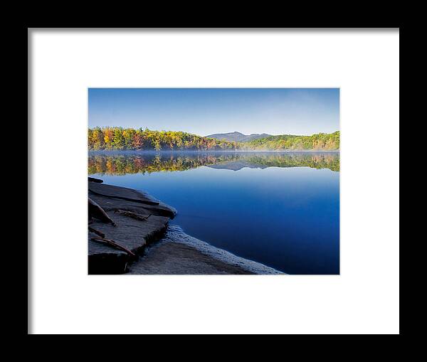 Price Lake Framed Print featuring the photograph Price Lake in early Fall by Mark Steven Houser