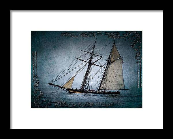 Pride Of Baltimore Ii Framed Print featuring the photograph Pride Getting Underway by Fred LeBlanc