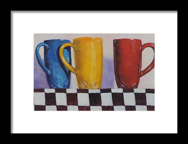 Wall Art Framed Print featuring the painting Primarily Coffee by Bill Tomsa