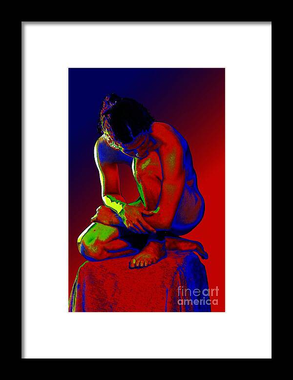 Figure Framed Print featuring the photograph primary J by Robert D McBain
