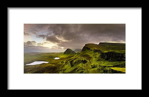 Isle Of Skye Framed Print featuring the photograph Primeval Earth - Isle of Skye Panorama by Mark Tisdale