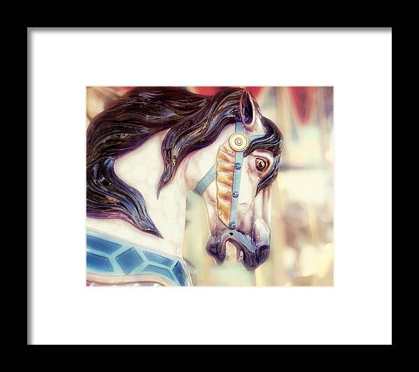 Merry Go Round Horse Framed Print featuring the photograph Prince Charming by Amy Tyler