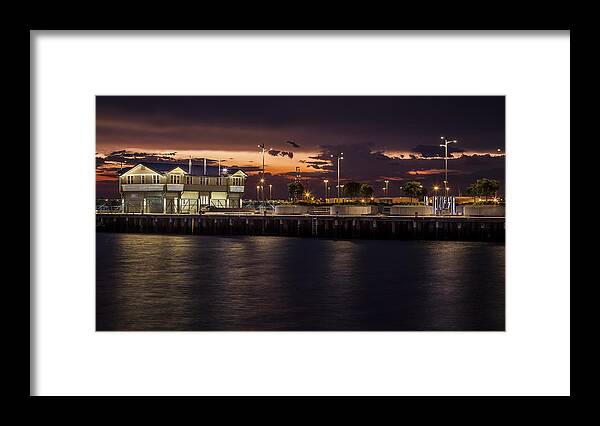 Au Framed Print featuring the photograph Princes Pier Gateway by Shari Mattox