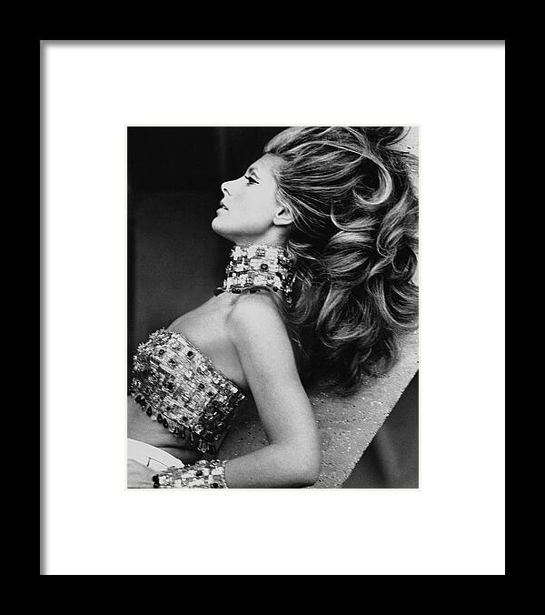 Accessories Framed Print featuring the photograph Principessa Luciana Pignatelli Wearing A Jewelled by Henry Clarke