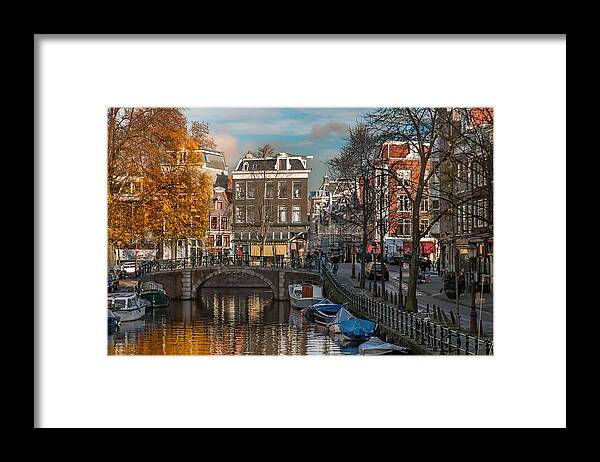 Holland Amsterdam Framed Print featuring the photograph Prinsengracht 807. Amsterdam by Juan Carlos Ferro Duque