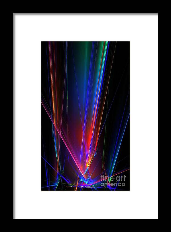 Home Framed Print featuring the digital art Prisims P by Greg Moores