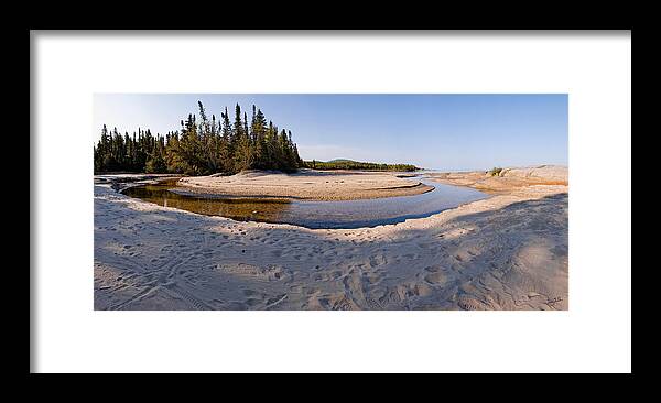 Lake Superior Framed Print featuring the photograph Prisoners Cove  by Doug Gibbons