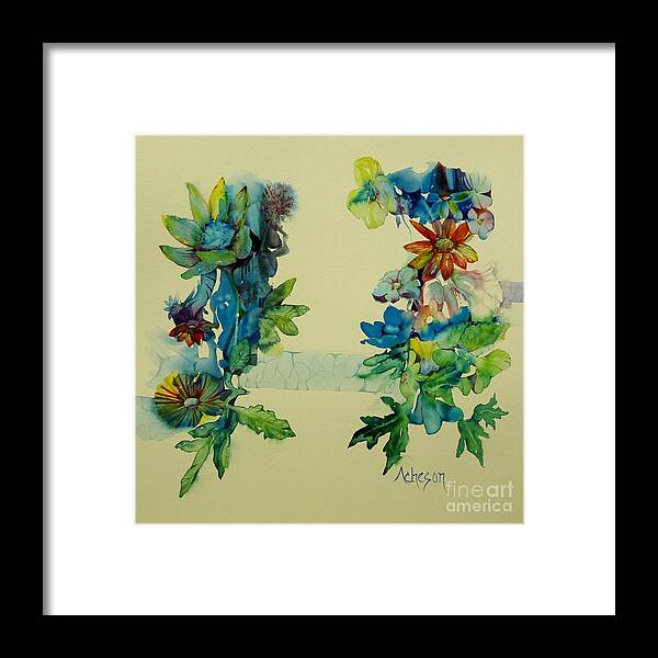 Flowers Framed Print featuring the painting Profusion by Donna Acheson-Juillet