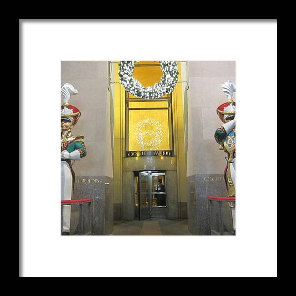 Revolving Door Framed Print featuring the photograph Protecting the Doors by Salbro Jr