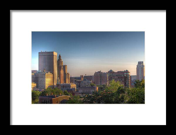 Providence Framed Print featuring the photograph Providence From Prospect Park by Andrew Pacheco