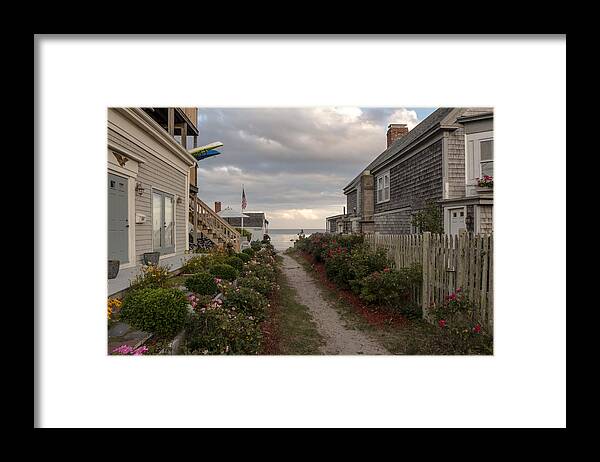 Alley Framed Print featuring the photograph Provincetown Alley by Frank Winters