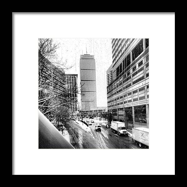 Pru Framed Print featuring the photograph #pru #bostondotcom by James Hamilton