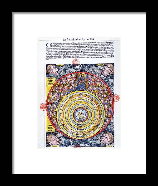 Ptolemaic System Framed Print featuring the photograph Ptolemaic World System by J-l Charmet/science Photo Library
