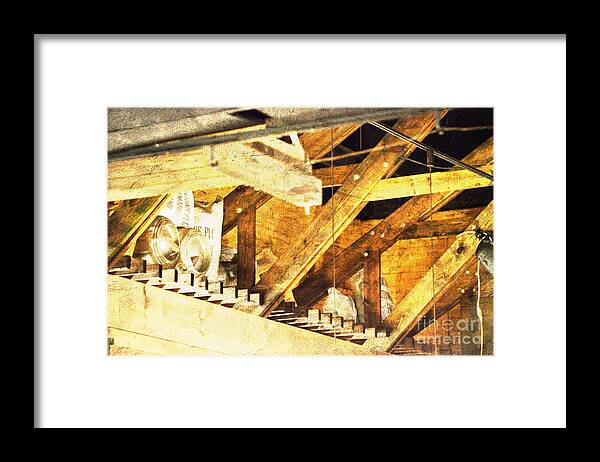 Pub Framed Print featuring the photograph Pub Rafters by Alys Caviness-Gober