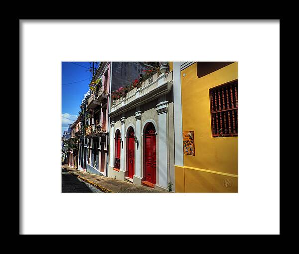 Puerto Rico Framed Print featuring the photograph Puerto Rico - Old San Juan 011 by Lance Vaughn