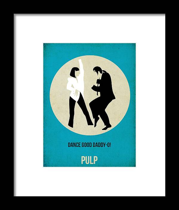 Pulp Fiction Framed Print featuring the painting Pulp Fiction Poster 2 by Naxart Studio