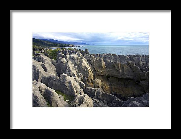New Zealand Framed Print featuring the photograph Punakaiki Pancake Rocks #2 by Stuart Litoff