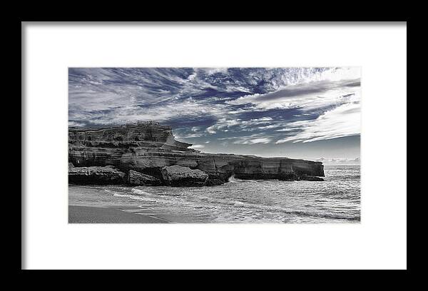 New Zealand Framed Print featuring the photograph Punakaiki Truman Track #4 - Black and White by Stuart Litoff