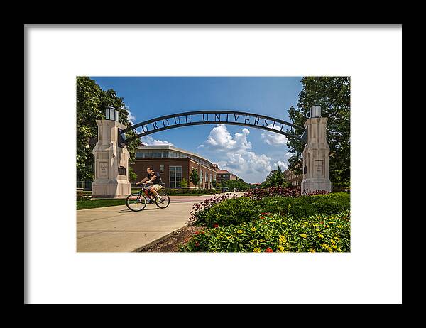 Indiana Framed Print featuring the photograph Purdue University by Ron Pate